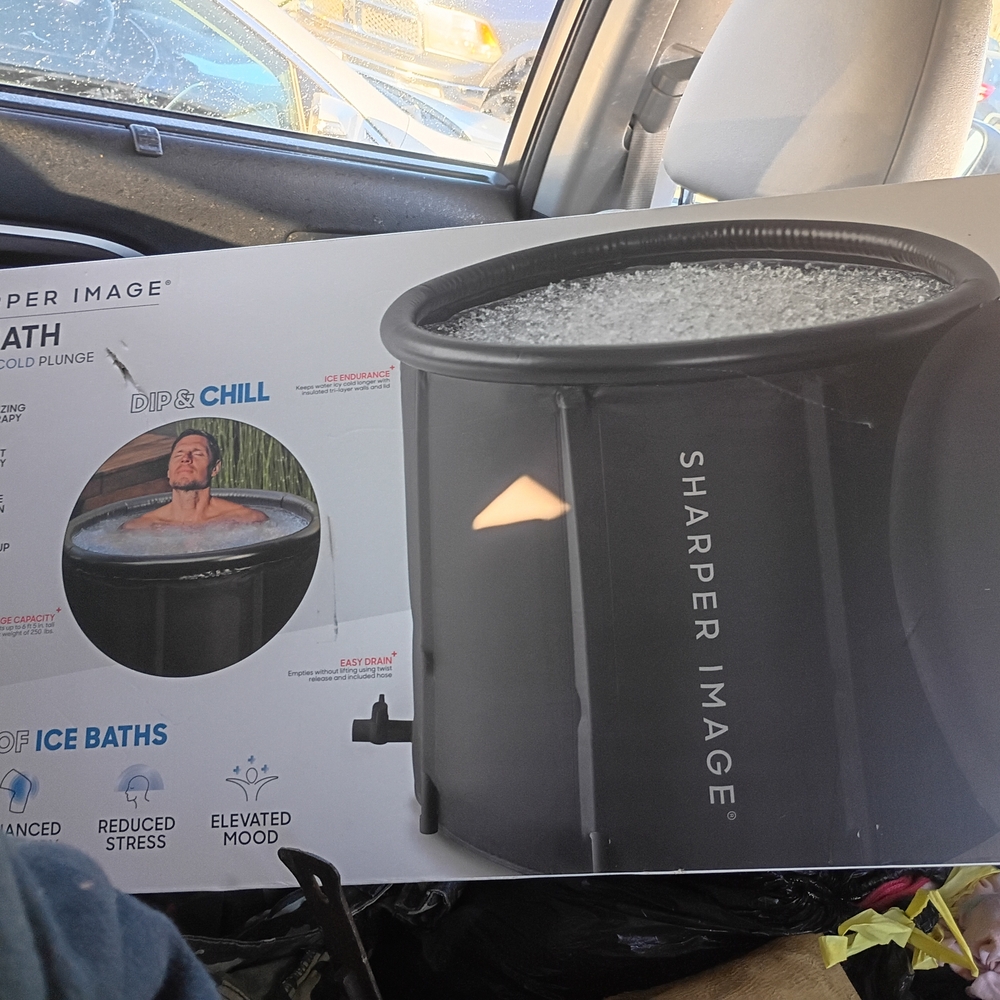 Sharper Image Black Cold Plunge Bath